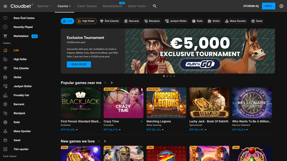 Cloudbet casino sitesi